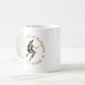 宗教を味わう – 魔女をなめる コーヒーマグカップ (正面左)