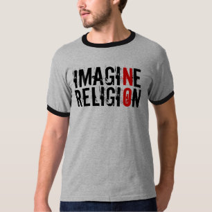 宗教を想像しないで下さい Tシャツ