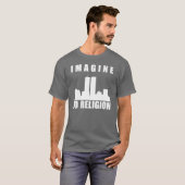 宗教を想像しないで下さい Tシャツ (正面フル)