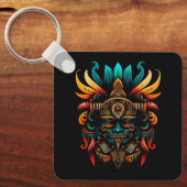 宗教アステカ神トラロクマヤ神話神メイ キーホルダー (正面)