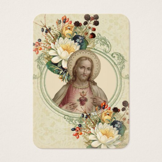 宗教イエス葬儀祈りの言葉メモリアルカード (正面)