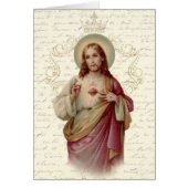 宗教イエス・キリストのヴィンテージの神聖なハート (正面)