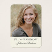 宗教イエズス葬儀記念聖祈りの言葉カード (正面)