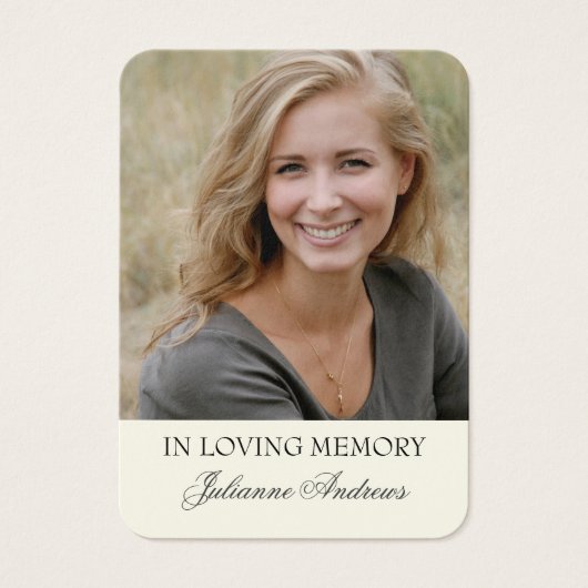 宗教イエズス葬儀記念聖祈りの言葉カード (正面)