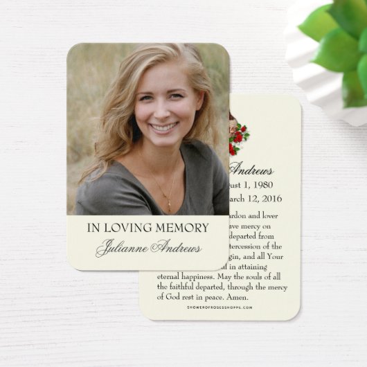 宗教イエズス葬儀記念聖祈りの言葉カード (デスク)