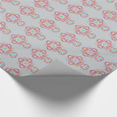 宗教イベント華美カラフル十字架デザイン ラッピングペーパー (角)