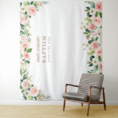 宗教イベント、ピンクの花洗礼ポスター タペストリー (インサイチュ)