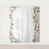 宗教イベント、ピンクの花洗礼ポスター タペストリー (正面)