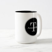 宗教インスピレーションのワードアート ツートーンマグカップ (正面右)