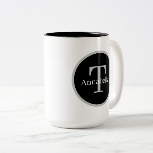 宗教インスピレーションのワードアート ツートーンマグカップ (正面右)