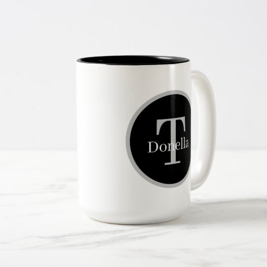 宗教インスピレーションのワードアート ツートーンマグカップ (正面右)