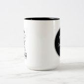 宗教インスピレーションのワードアート ツートーンマグカップ (中央)