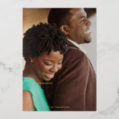 宗教エレガントエマニュエル神と私たち写真実在 箔シーズンカード (正面)