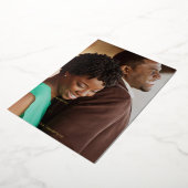 宗教エレガントエマニュエル神と私たち写真実在 箔シーズンカード (回転した状態)