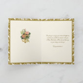 宗教エレガントカトリックのメアリー・ジョセフ結婚ズ カード (内部)