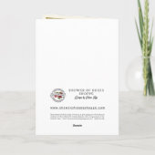 宗教エレガントカトリック教結婚家 カード (裏面)