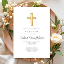 宗教エレガントクロススクリプトボーイバプテスマ