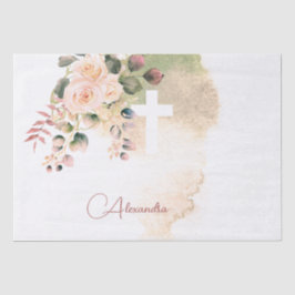 宗教エレガントバラピンク十字個人 薄葉紙