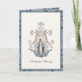 宗教エレガントヴァージンメアリフローラカード カード (正面)