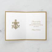 宗教エレガントヴァージンメアリークロスフローラカード カード (内部)