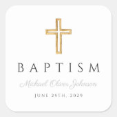 宗教エレガント交配少年バプテスマ スクエアシール (正面)