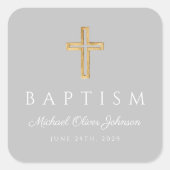 宗教エレガント交配少年バプテスマ スクエアシール (正面)