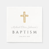 宗教エレガント交配少年バプテスマ スタンダードカクテルナプキン (正面)