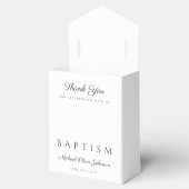 宗教エレガント十字緑植物洗礼 フェイバーボックス (オープン)