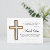 宗教エレガント十字葬儀 サンキューカード (スタンド正面)