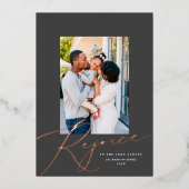 宗教エレガント聖降誕祭の写真バラ 箔シーズンカード (正面)