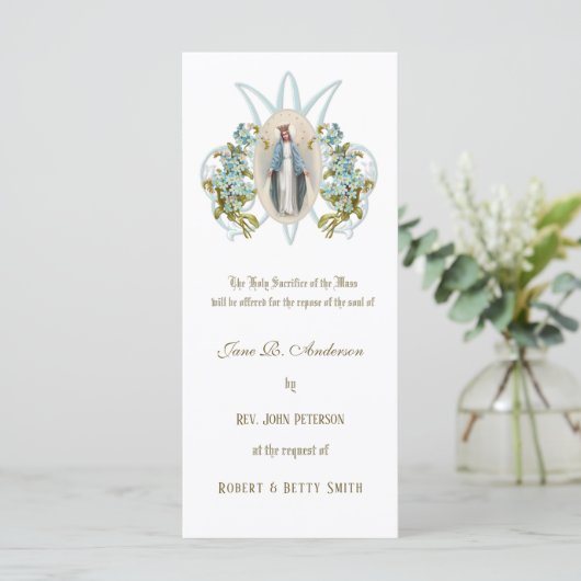 宗教カトリックがCの葬儀集会を鎮める カード (スタンド正面)