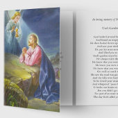 宗教カトリックのイエスの葬儀サンキューカード