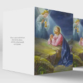 宗教カトリックのイエスの葬儀サンキューカード