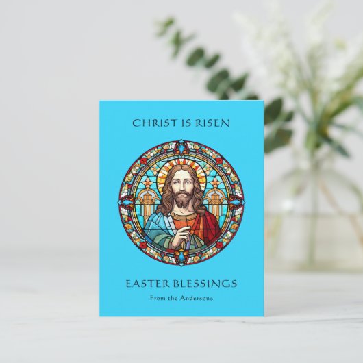 宗教カトリックのイエス復活イースター シーズンポストカード (スタンド正面)