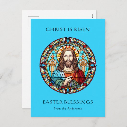 宗教カトリックのイエス復活イースター シーズンポストカード (正面/裏面)