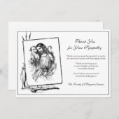 宗教カトリックのイエズスの良い羊飼いの哀悼の意 サンキューカード (正面/裏面)