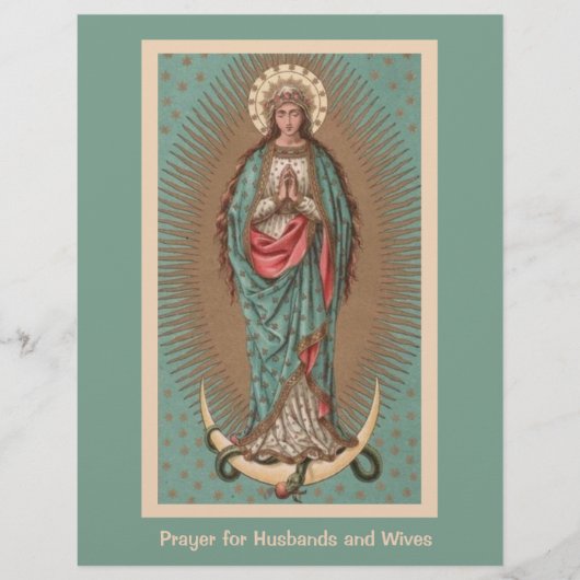 宗教カトリックのマリア祈りの言葉夫と妻 (正面)