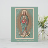 宗教カトリックのマリア祈りの言葉夫と妻 (スタンド正面)