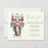 宗教カトリックのマリア葬儀追悼法会 サンキューカード (正面)