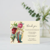 宗教カトリックのマリア・イエスの哀悼の意 サンキューカード (スタンド正面)