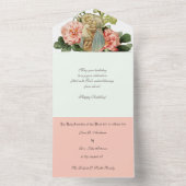 宗教カトリックのミサ提供ヴァージンメリーイエス オールインワン招待状 (内側)