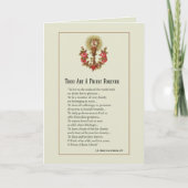 宗教カトリックの司祭の聖職授与式記念日 カード (正面)