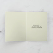 宗教カトリックの司祭の聖職授与式記念日 カード (内部)