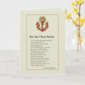 宗教カトリックの司祭の聖職授与式記念日 カード (黄色い花)