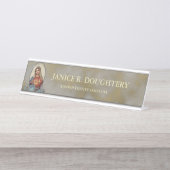 宗教カトリックの無垢なハートヴァージンマリア デスクネームプレート (正面)