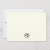 宗教カトリックの聖なる家族の哀悼 サンキューカード (裏面)