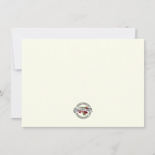 宗教カトリックの聖なる家族の哀悼 サンキューカード (裏面)