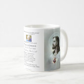 宗教カトリックの葬儀記念イエス コーヒーマグカップ (正面右)