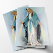 宗教カトリックの輝くマリア悔やみや弔慰葬儀 カード