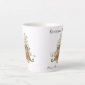 宗教カトリックベビーイエスクリスマス カフェラテマグ (正面)